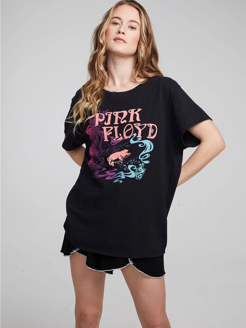 Chaser brand Pink Floyd Nouveau short sleeve band t-shirt